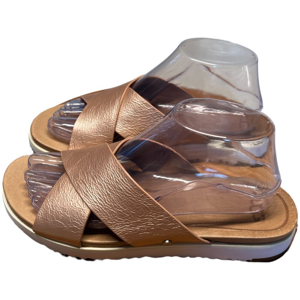 UGG Women's Sandals in Metallic Rose Gold